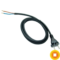 Сетевой кабель с вилкой 0,9х8 мм U/UTP Cu Stranded PVC