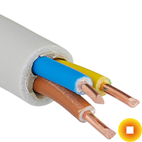 Сетевой кабель 1,01х4 мм S/FTP Cu Stranded PVC установочный
